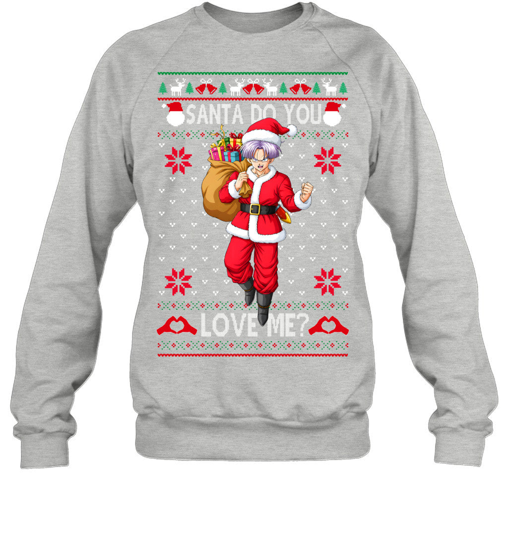 Trunks Dragon Ball Santa Do You Love Me Ugly Christmas T-Shirt