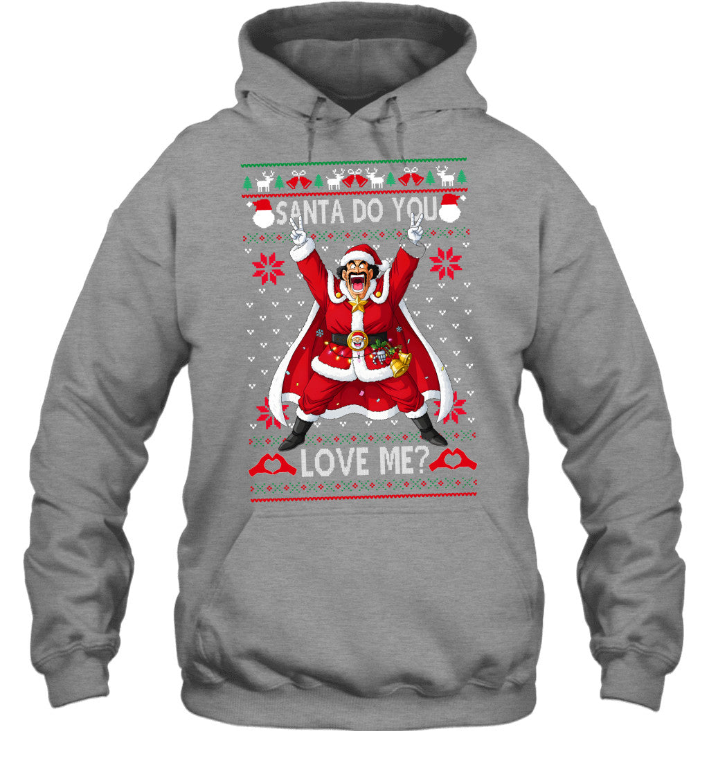 Mr Satan Dragon Ball Santa Do You Love Me Ugly Christmas T-Shirt