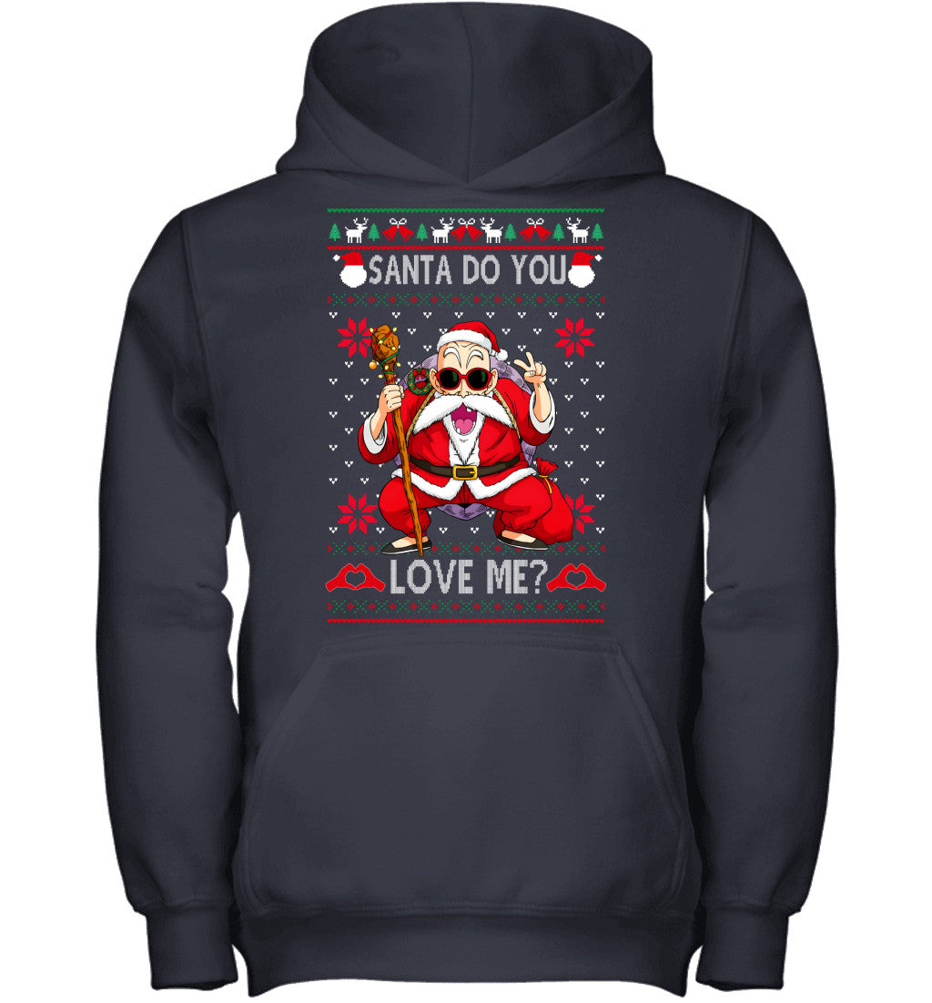 Master Roshi Dragon Ball Santa Do You Love Me Ugly Christmas T-Shirt