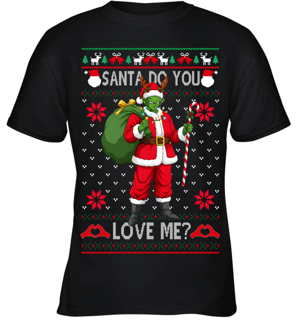 Piccolo Dragon Ball Santa Do You Love Me Ugly Christmas T-Shirt