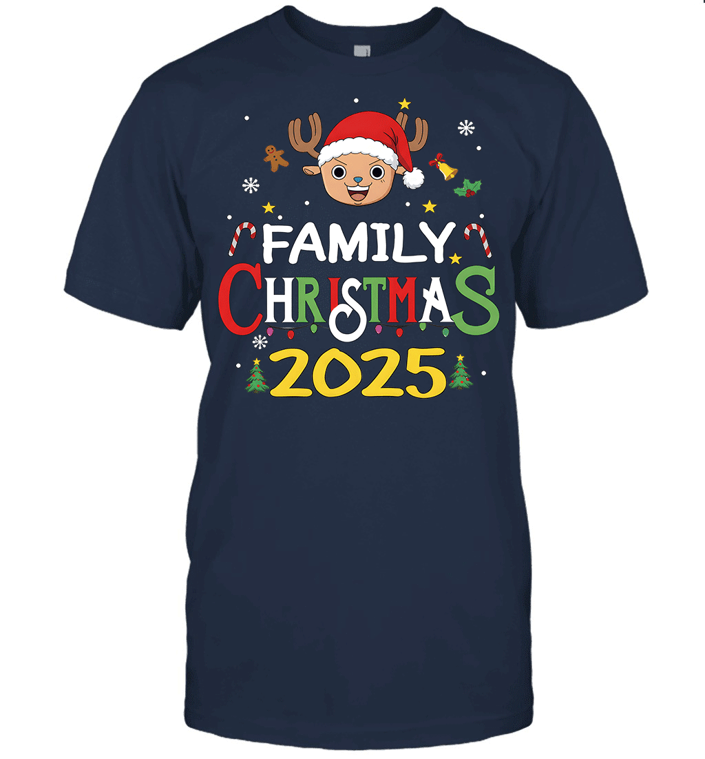 Merry Christmas 2025 With Chopper – Family Holiday Vibes Graphic T-shirt