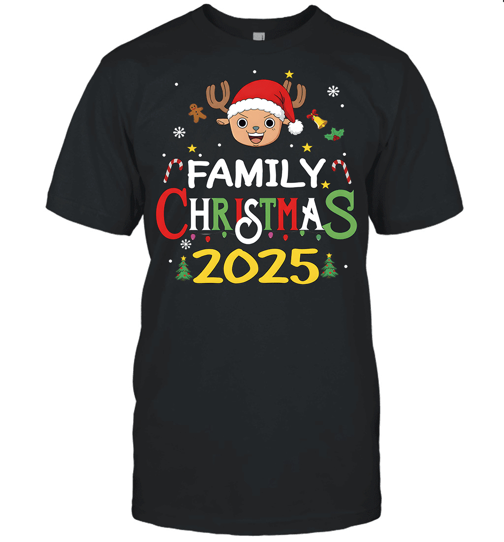 Merry Christmas 2025 With Chopper – Family Holiday Vibes Graphic T-shirt
