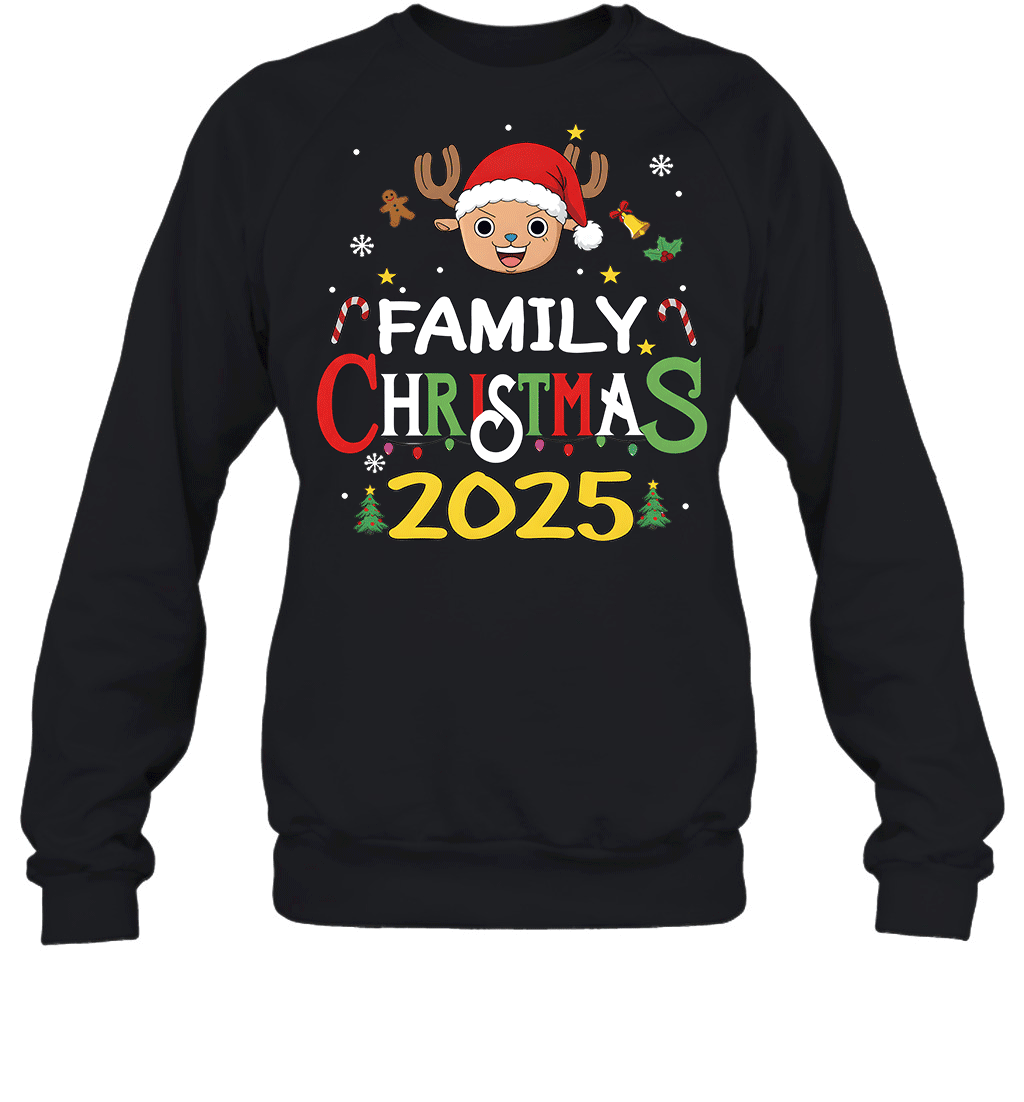 Merry Christmas 2025 With Chopper – Family Holiday Vibes Graphic T-shirt