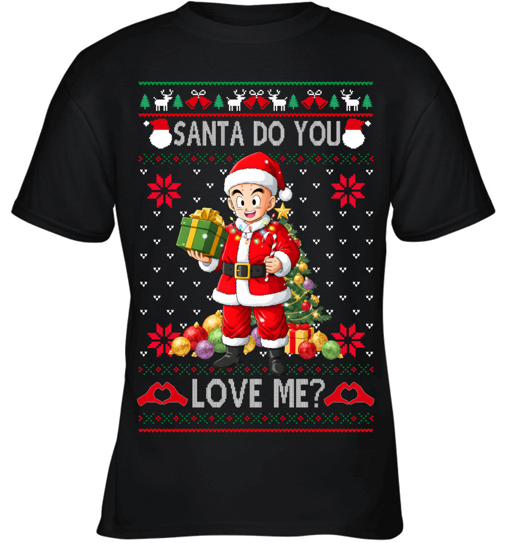 Krillin Dragon Ball Santa Do You Love Me Ugly Christmas T-Shirt