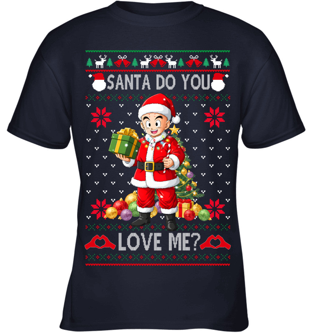 Krillin Dragon Ball Santa Do You Love Me Ugly Christmas T-Shirt