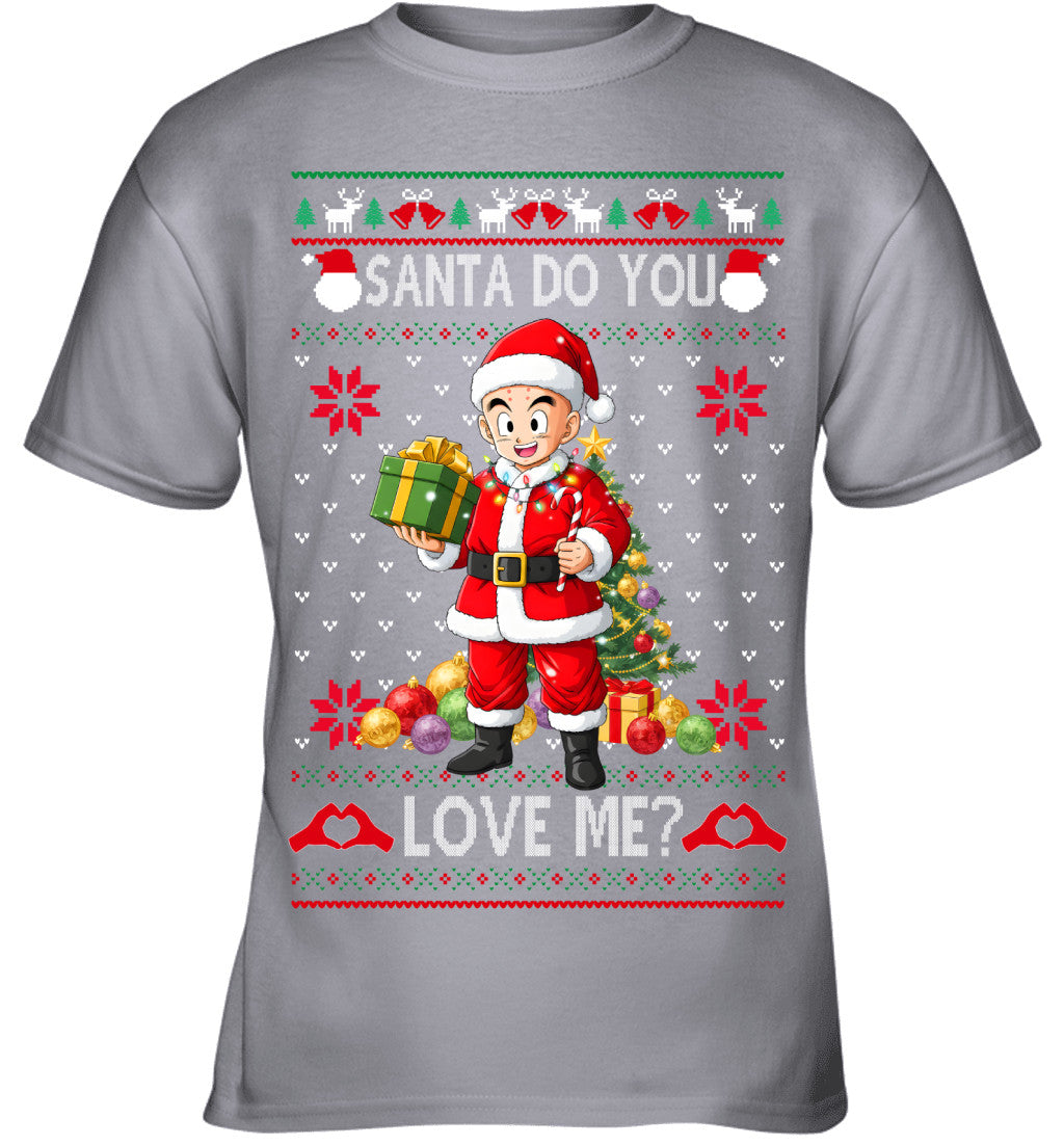 Krillin Dragon Ball Santa Do You Love Me Ugly Christmas T-Shirt