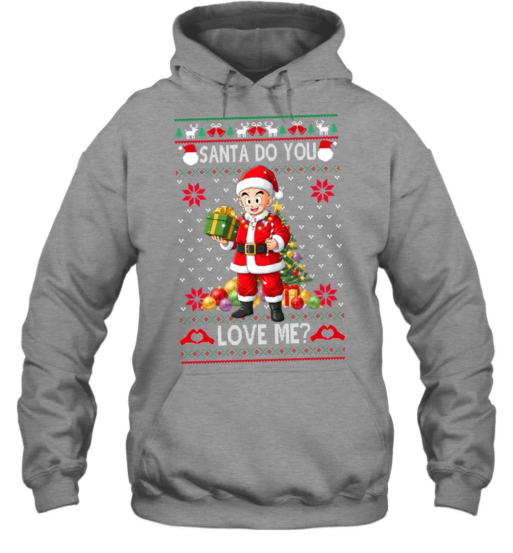 Krillin Dragon Ball Santa Do You Love Me Ugly Christmas T-Shirt