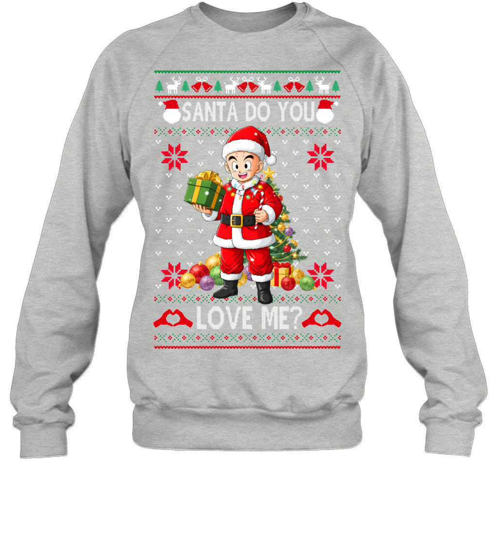 Krillin Dragon Ball Santa Do You Love Me Ugly Christmas T-Shirt