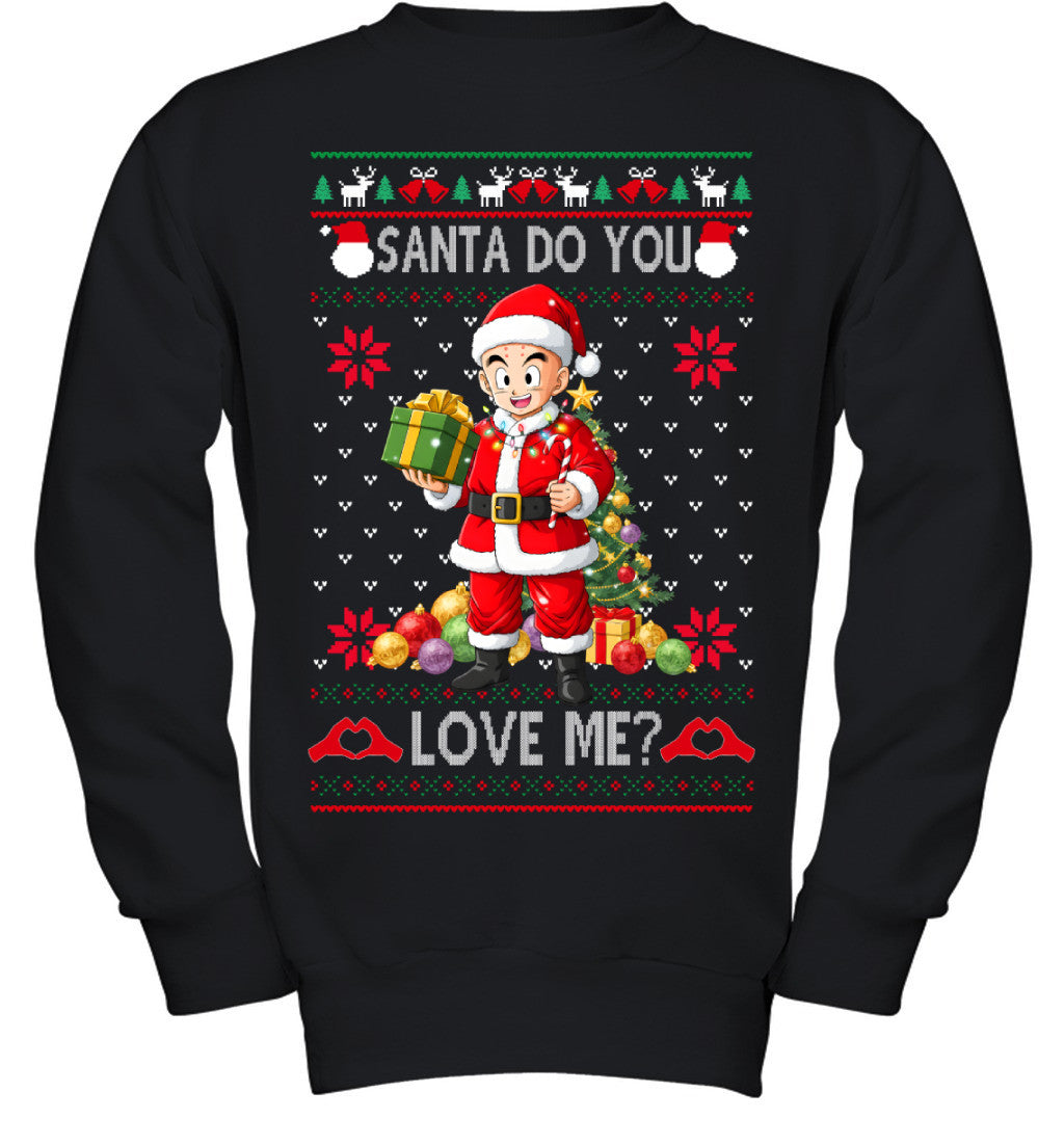 Krillin Dragon Ball Santa Do You Love Me Ugly Christmas T-Shirt
