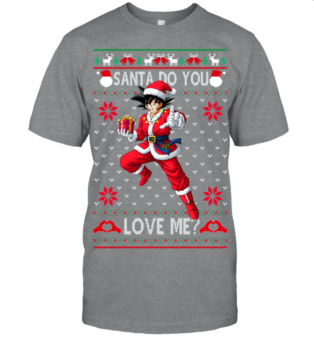 Son Goku Dragon Ball Santa Do You Love Me Ugly Christmas T-Shirt