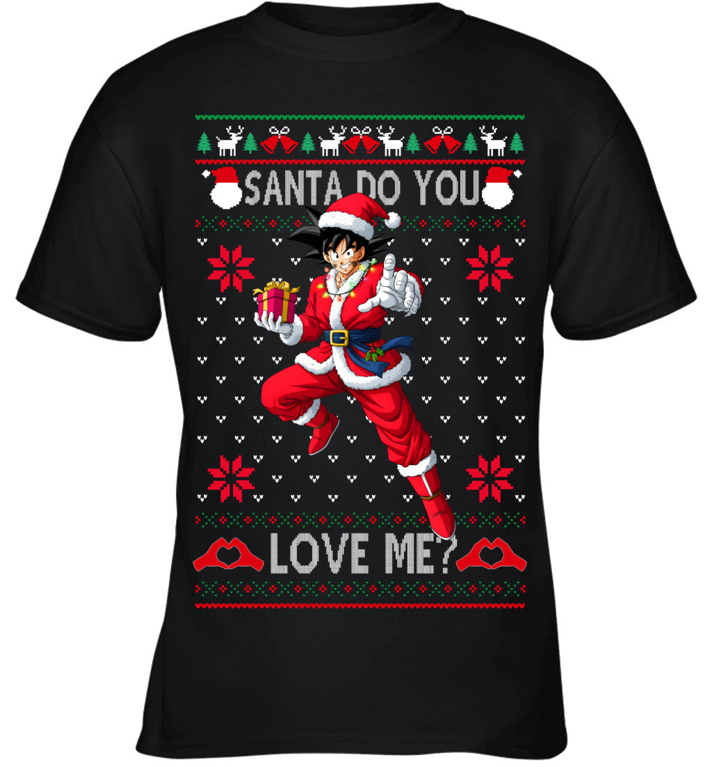 Son Goku Dragon Ball Santa Do You Love Me Ugly Christmas T-Shirt