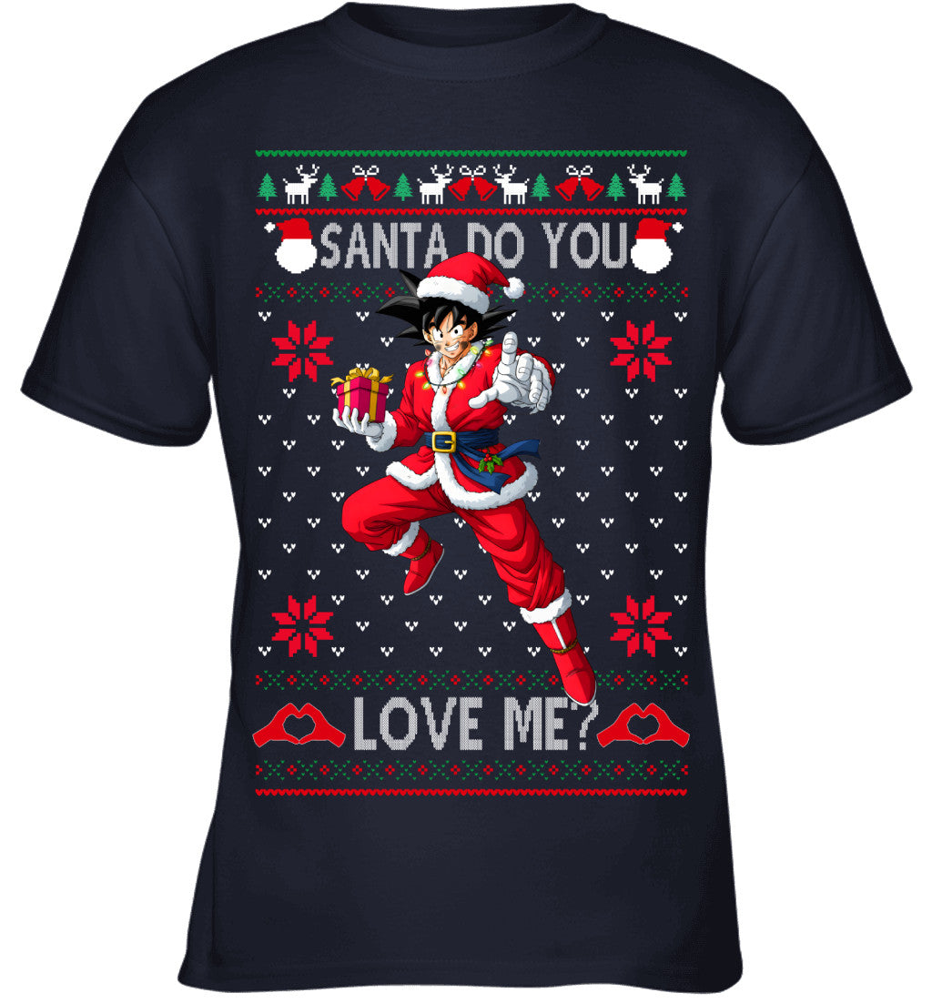 Son Goku Dragon Ball Santa Do You Love Me Ugly Christmas T-Shirt
