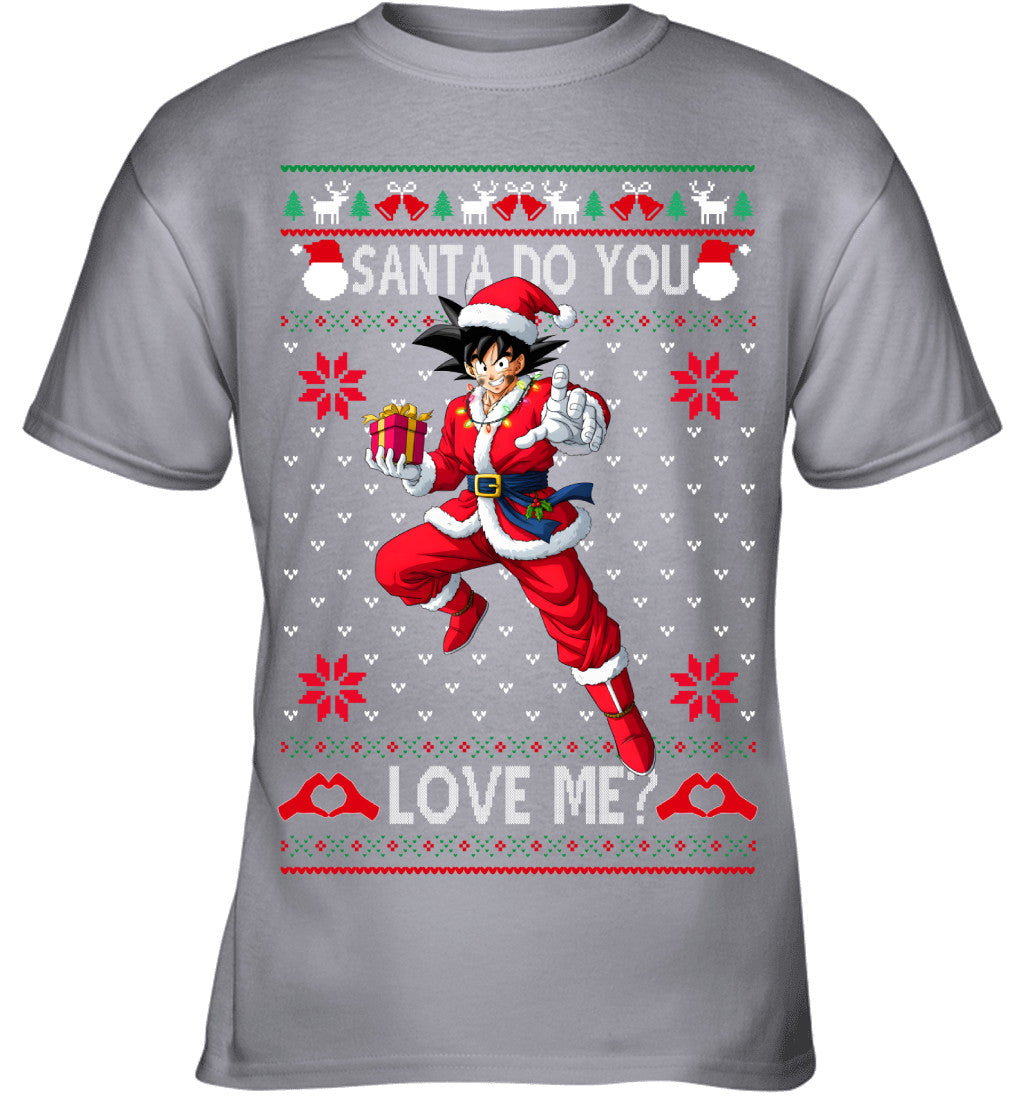 Son Goku Dragon Ball Santa Do You Love Me Ugly Christmas T-Shirt