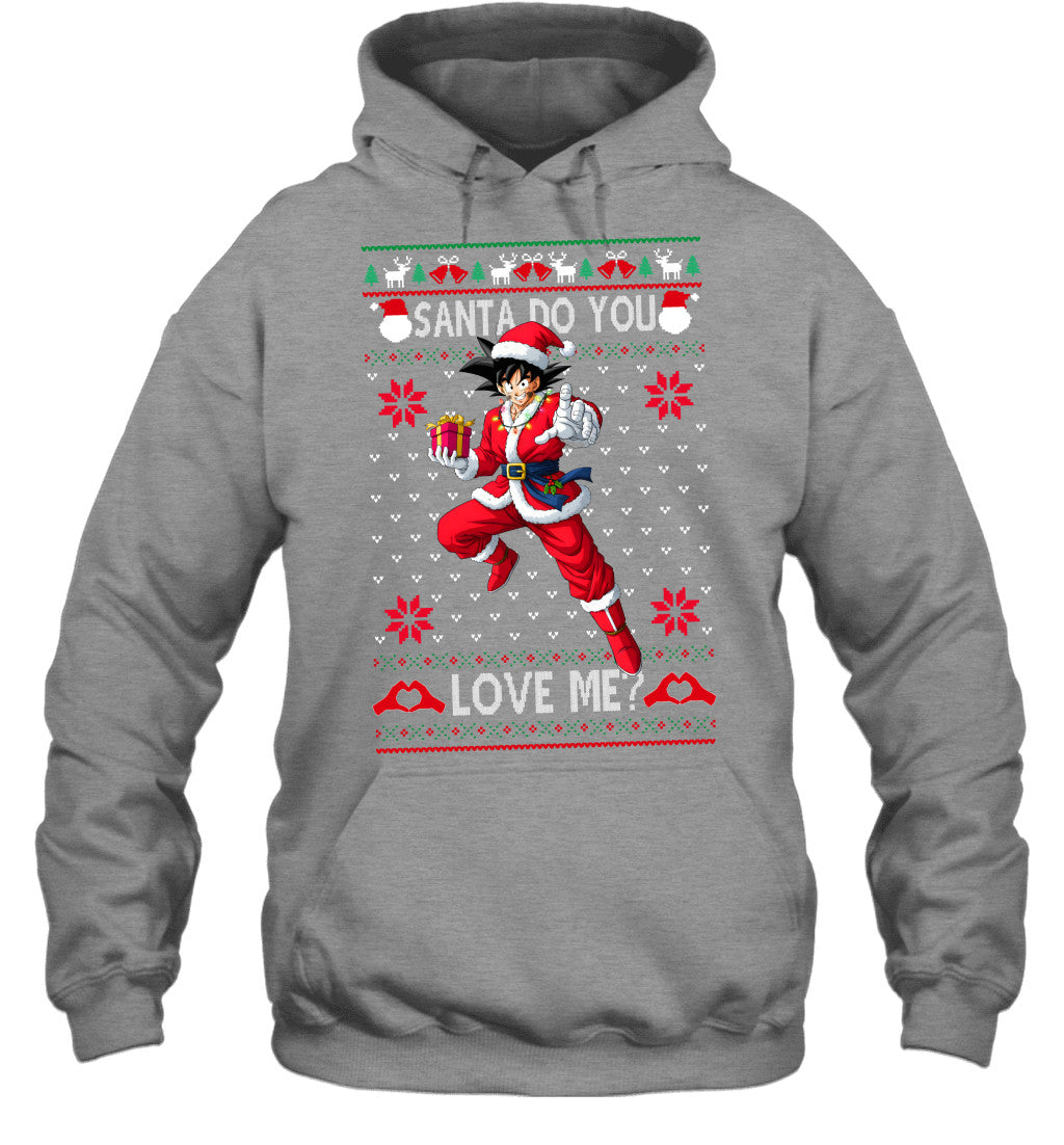 Son Goku Dragon Ball Santa Do You Love Me Ugly Christmas T-Shirt