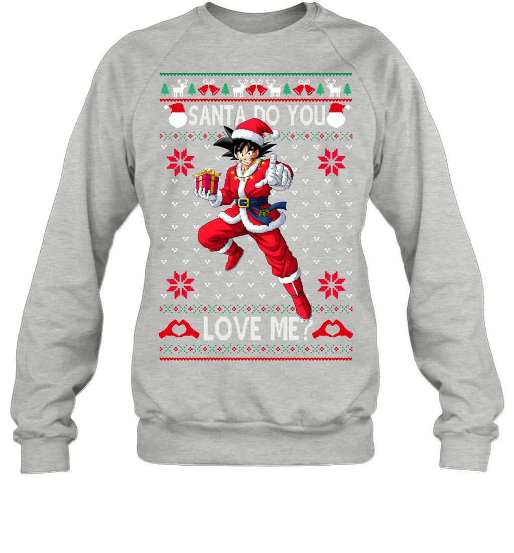 Son Goku Dragon Ball Santa Do You Love Me Ugly Christmas T-Shirt