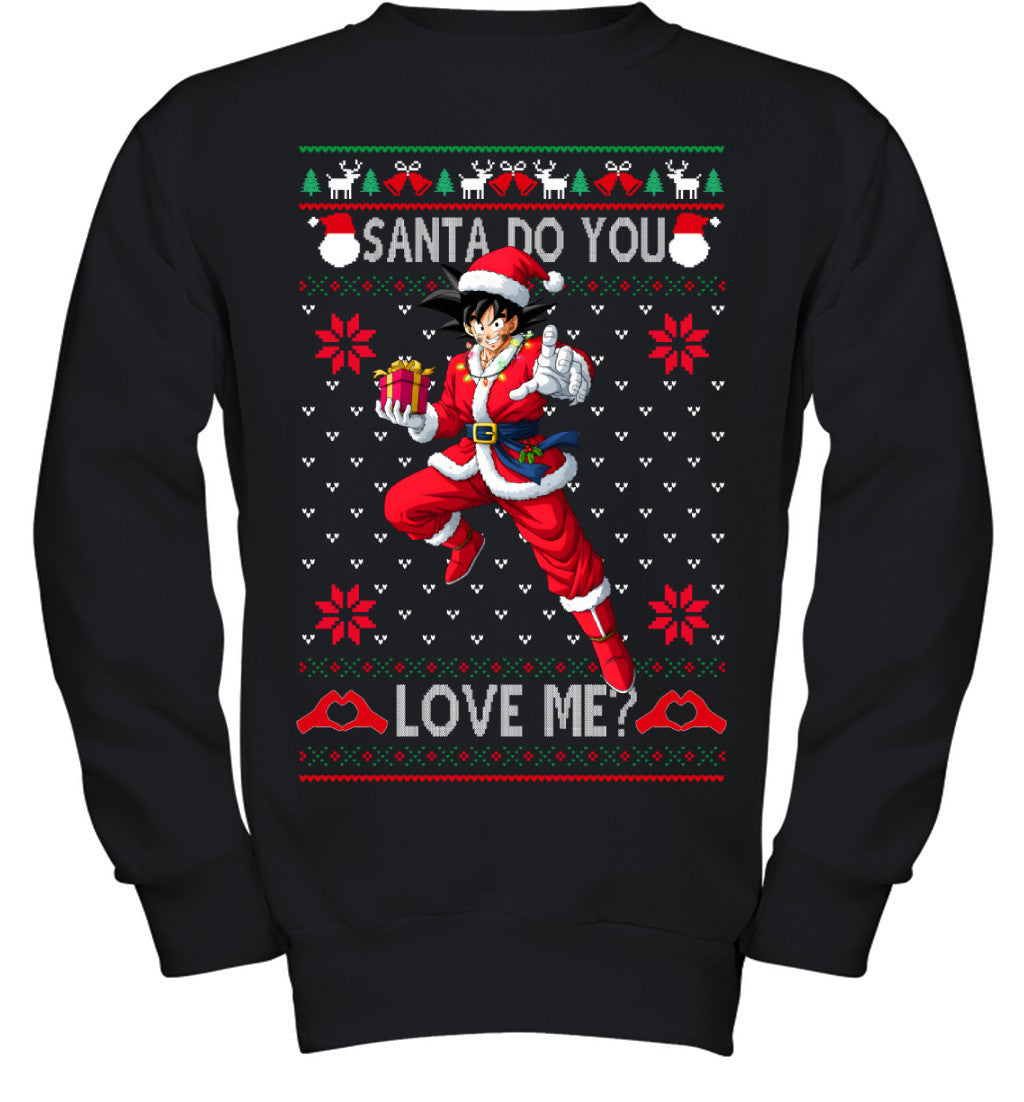 Son Goku Dragon Ball Santa Do You Love Me Ugly Christmas T-Shirt