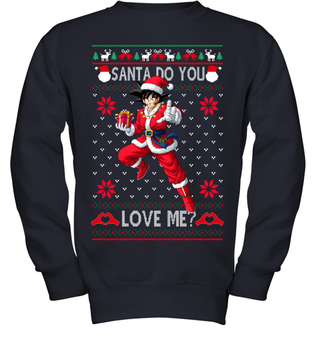 Son Goku Dragon Ball Santa Do You Love Me Ugly Christmas T-Shirt