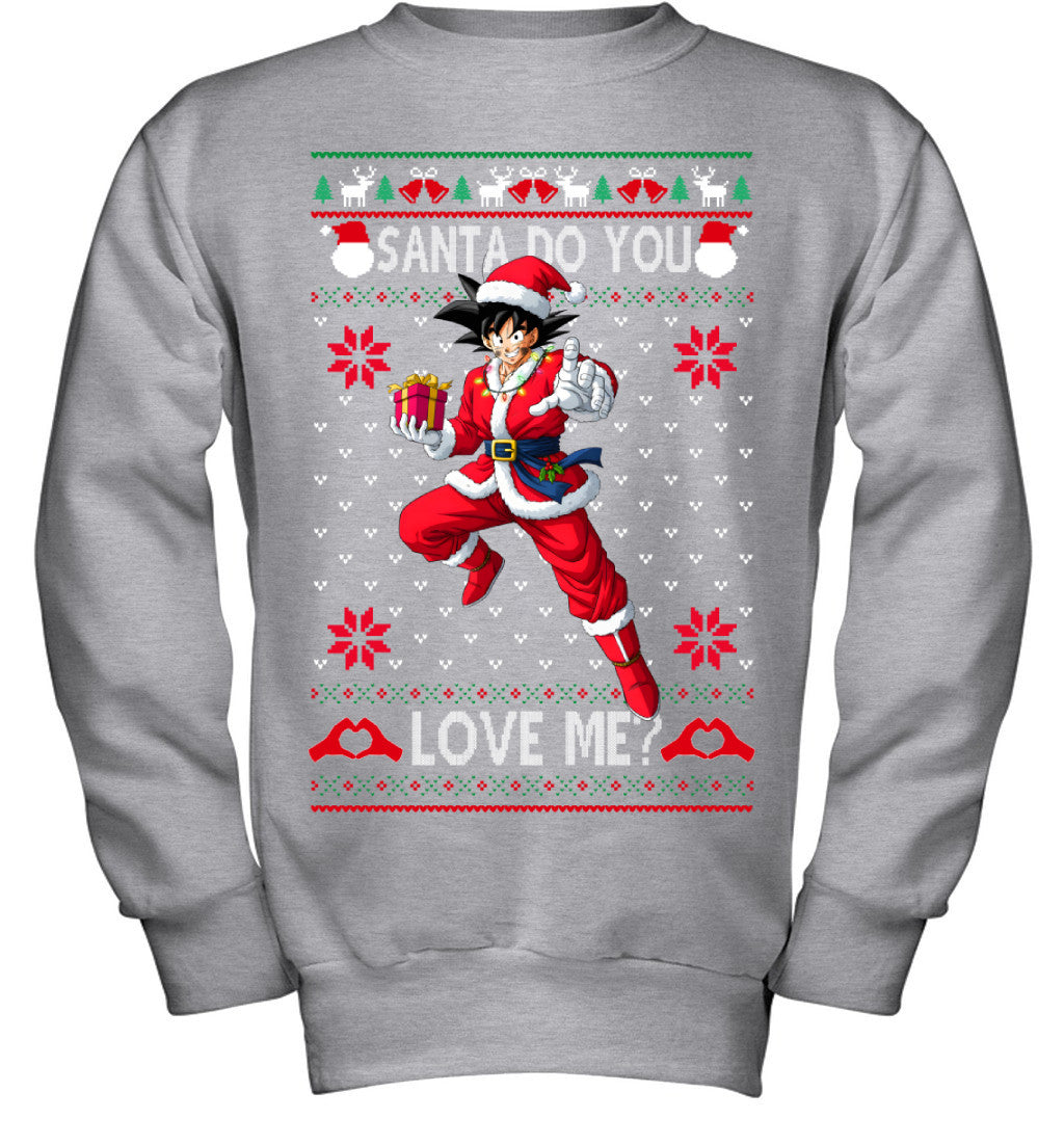 Son Goku Dragon Ball Santa Do You Love Me Ugly Christmas T-Shirt