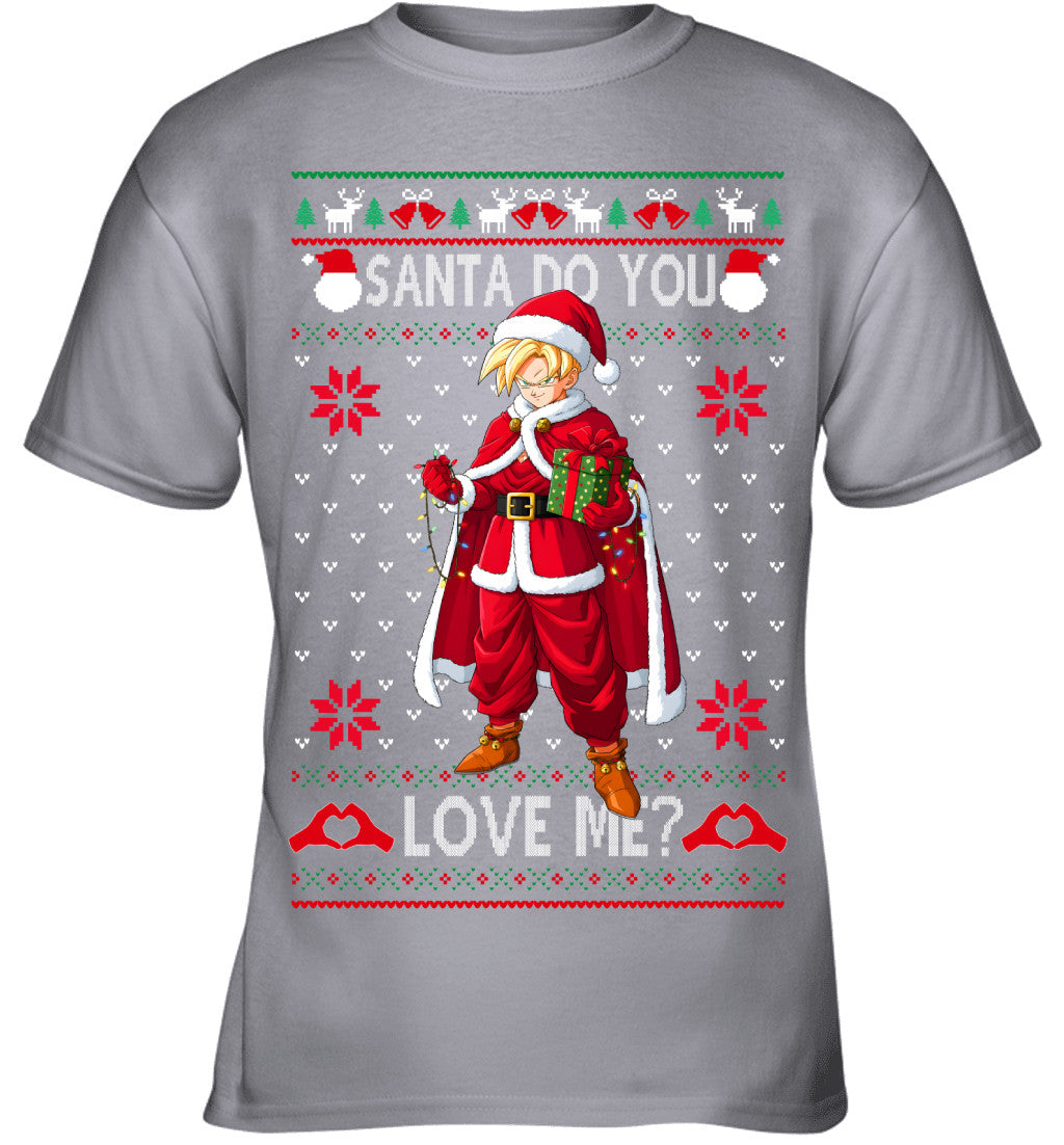 Son Gohan Dragon Ball Santa Do You Love Me Ugly Christmas T-Shirt
