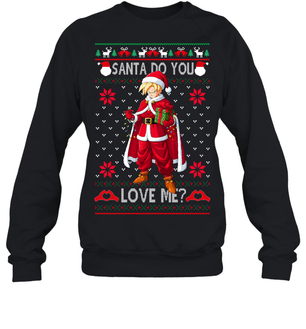 Son Gohan Dragon Ball Santa Do You Love Me Ugly Christmas T-Shirt