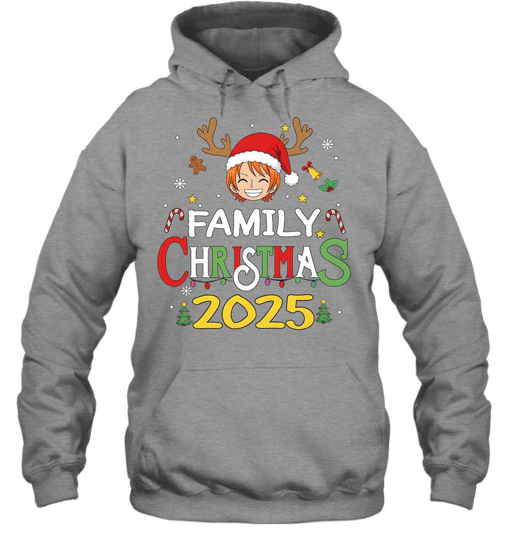 Merry Christmas 2025 With Nami – Family Holiday Vibes Graphic T-shirt