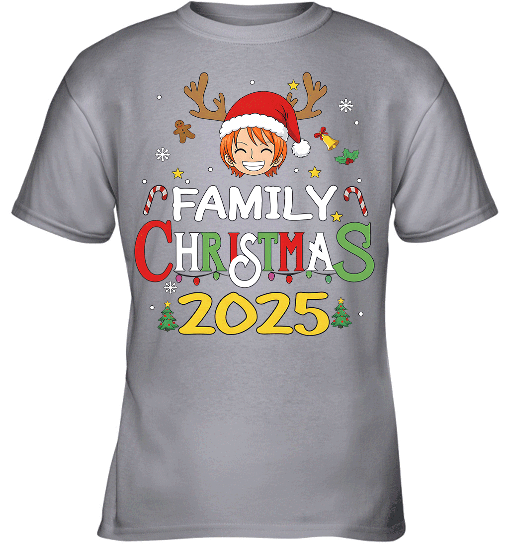 Merry Christmas 2025 With Nami – Family Holiday Vibes Graphic T-shirt