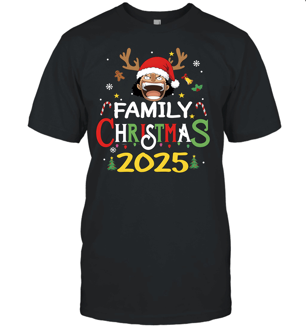 Merry Christmas 2025 With Chopper – Family Holiday Vibes Graphic T-shirt