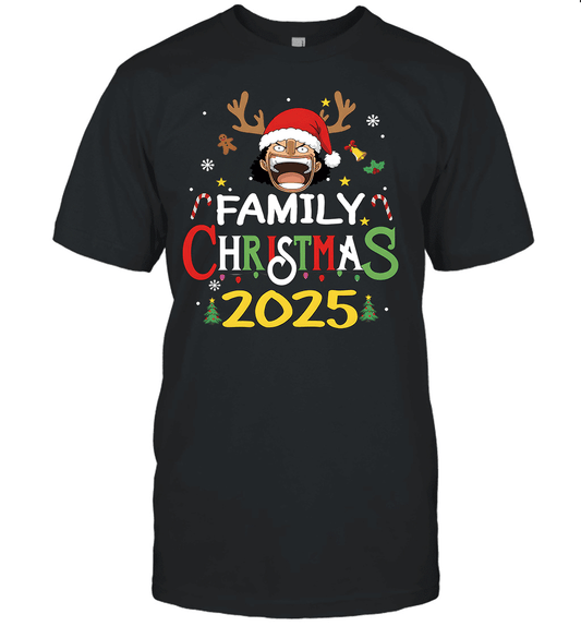 Merry Christmas 2025 With Chopper – Family Holiday Vibes Graphic T-shirt