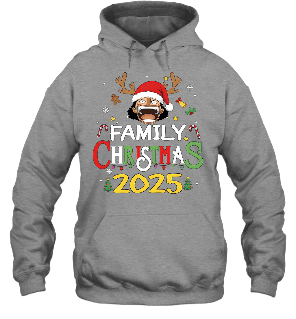 Merry Christmas 2025 With Chopper – Family Holiday Vibes Graphic T-shirt