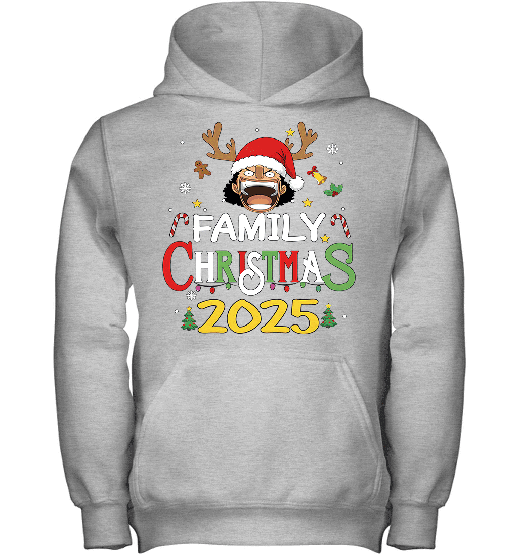 Merry Christmas 2025 With Chopper – Family Holiday Vibes Graphic T-shirt