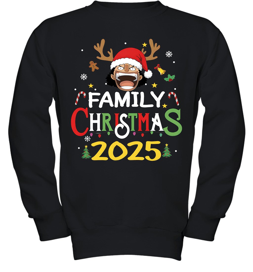 Merry Christmas 2025 With Chopper – Family Holiday Vibes Graphic T-shirt
