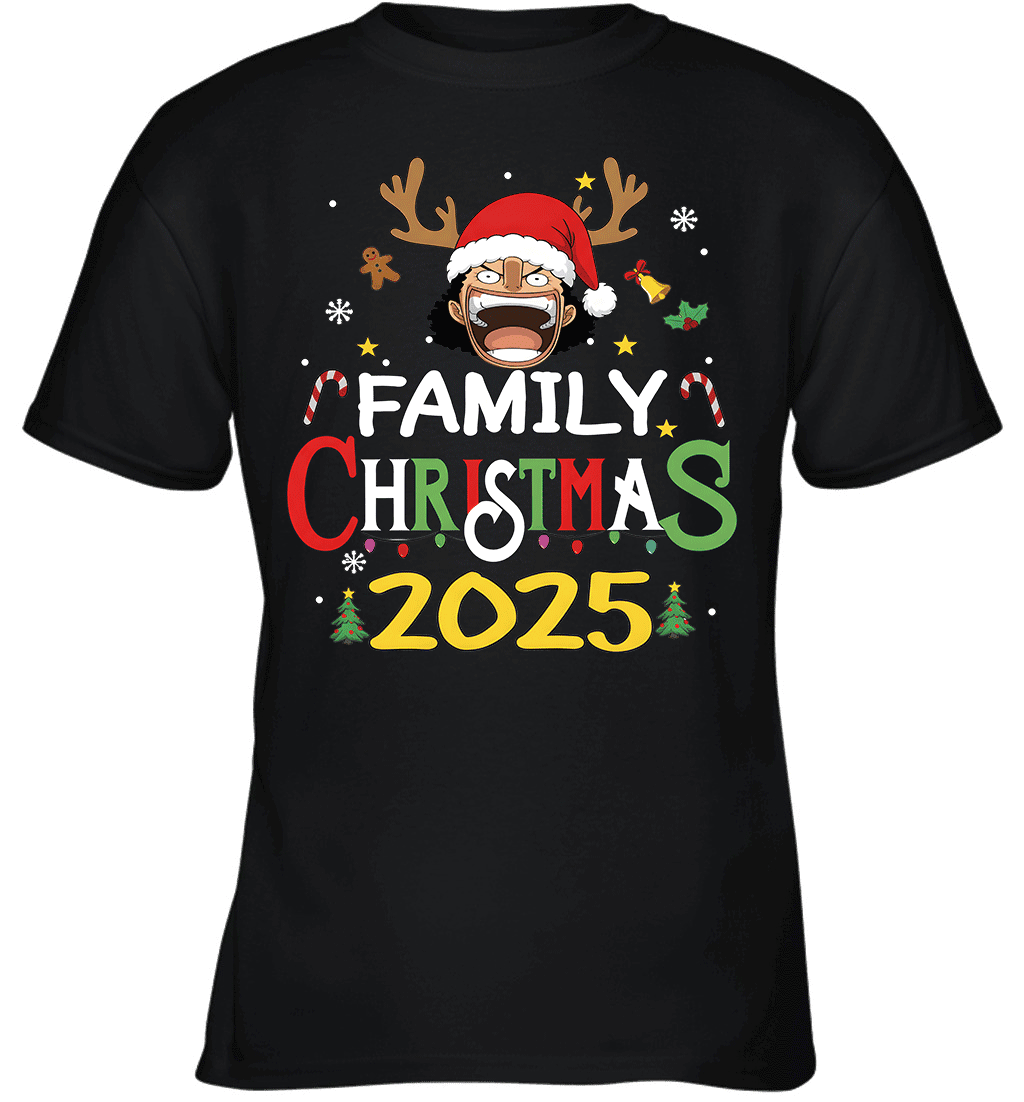 Merry Christmas 2025 With Chopper – Family Holiday Vibes Graphic T-shirt