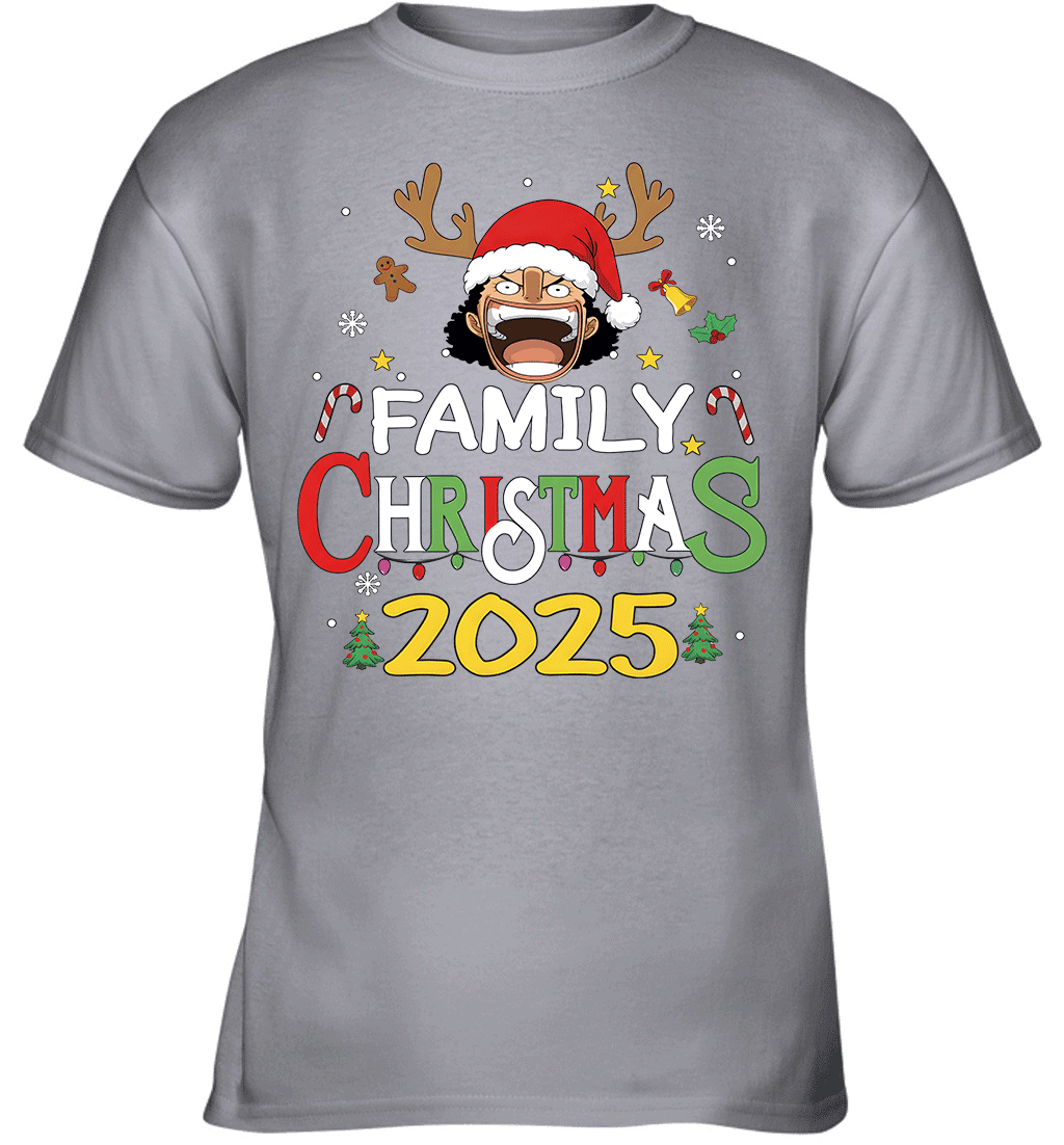 Merry Christmas 2025 With Chopper – Family Holiday Vibes Graphic T-shirt