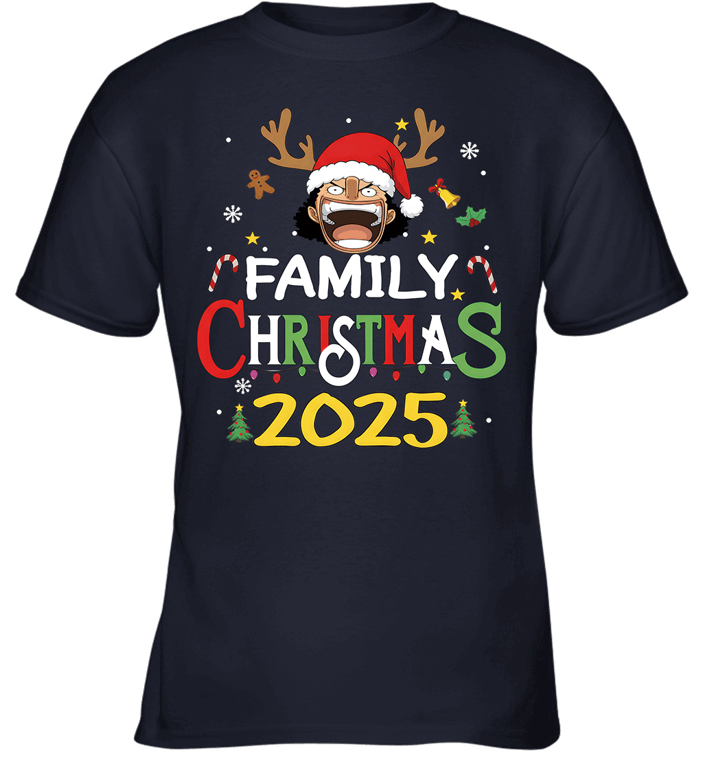 Merry Christmas 2025 With Chopper – Family Holiday Vibes Graphic T-shirt