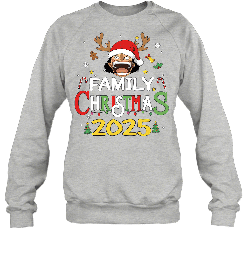 Merry Christmas 2025 With Chopper – Family Holiday Vibes Graphic T-shirt