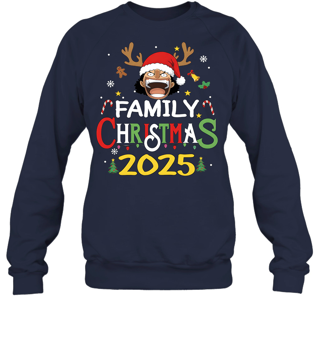 Merry Christmas 2025 With Chopper – Family Holiday Vibes Graphic T-shirt