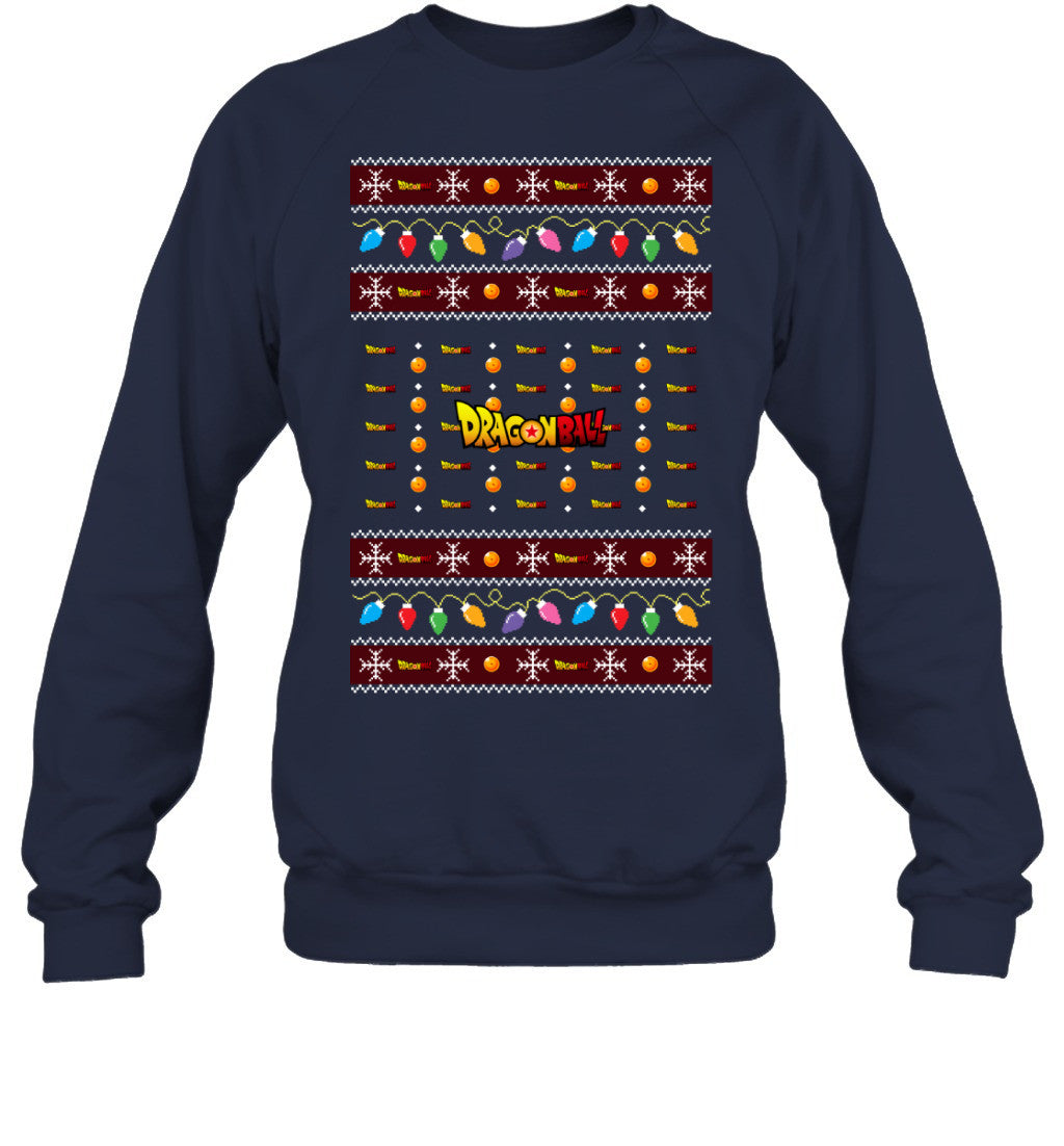 Dragon Ball Holiday Lights Ugly Christmas T-Shirt