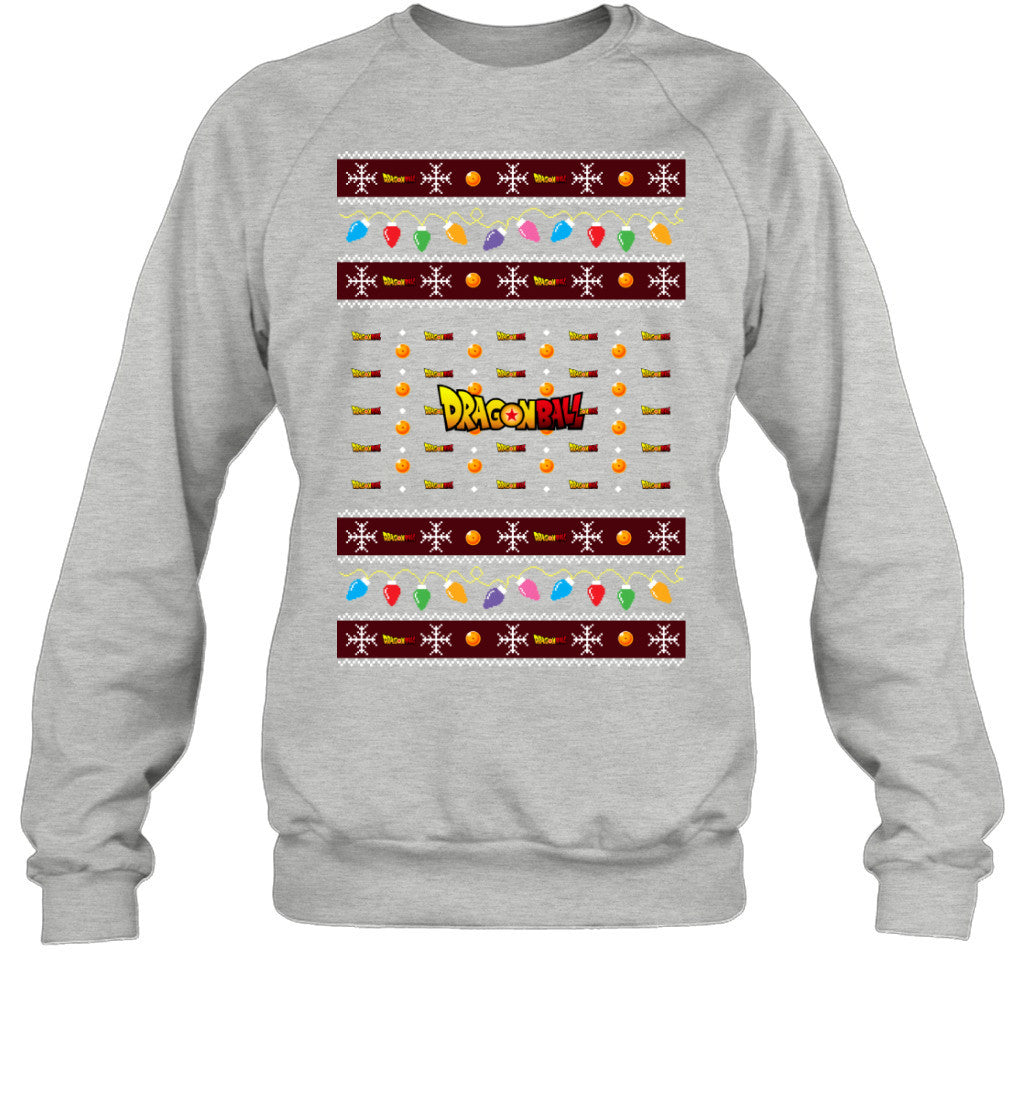 Dragon Ball Holiday Lights Ugly Christmas T-Shirt