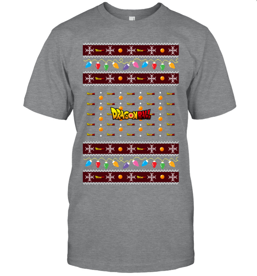 Dragon Ball Holiday Lights Ugly Christmas T-Shirt