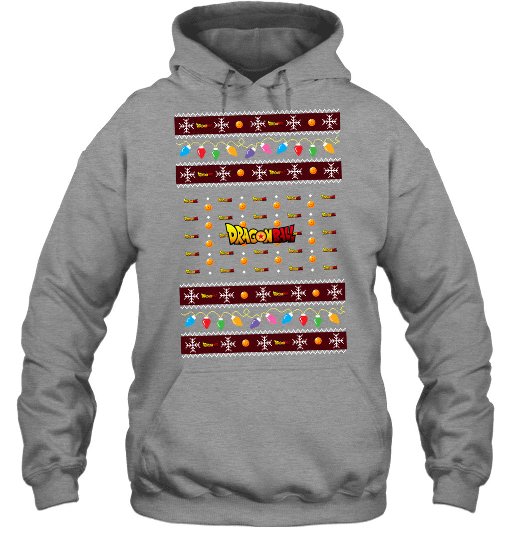 Dragon Ball Holiday Lights Ugly Christmas T-Shirt