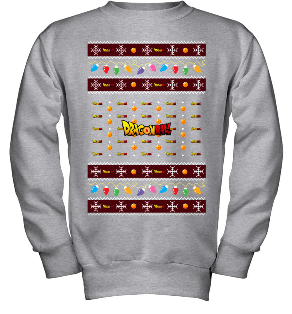 Dragon Ball Holiday Lights Ugly Christmas T-Shirt