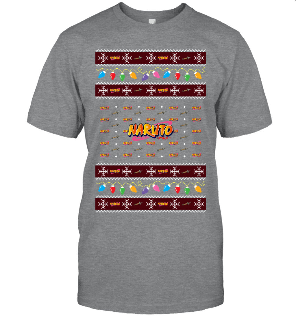 Naruto Holiday Lights Ugly Christmas T-Shirt