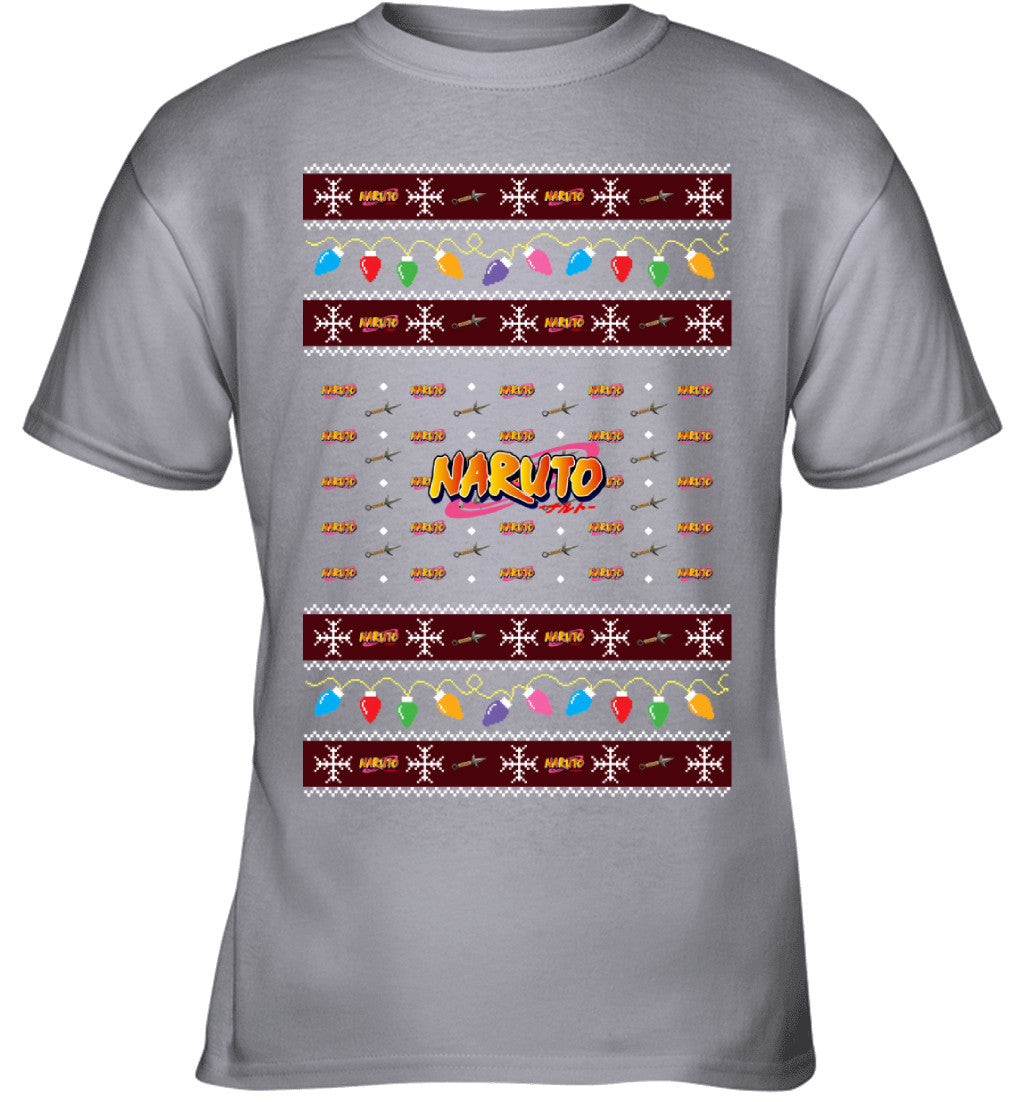 Naruto Holiday Lights Ugly Christmas T-Shirt