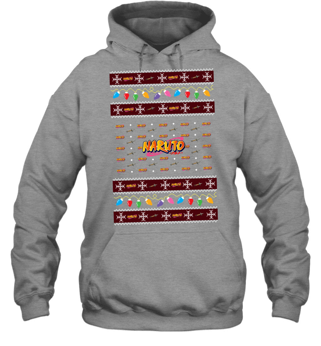 Naruto Holiday Lights Ugly Christmas T-Shirt