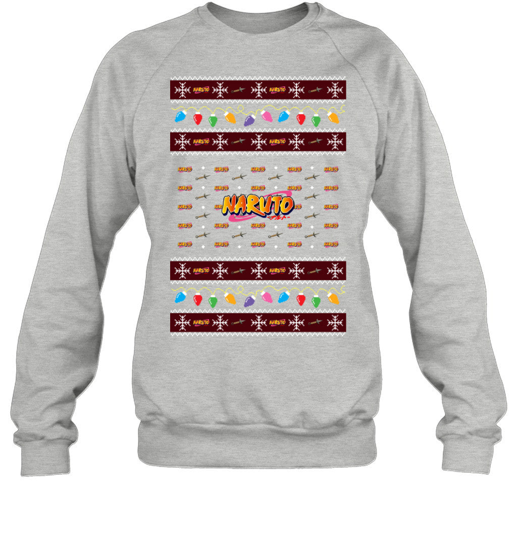 Naruto Holiday Lights Ugly Christmas T-Shirt