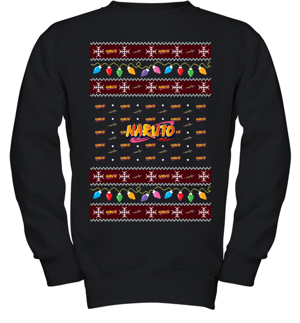 Naruto Holiday Lights Ugly Christmas T-Shirt