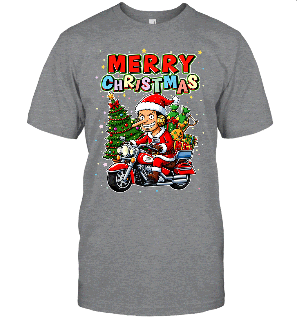 Chopper Merry Ride – One Piece Christmas Graphic T-shirt