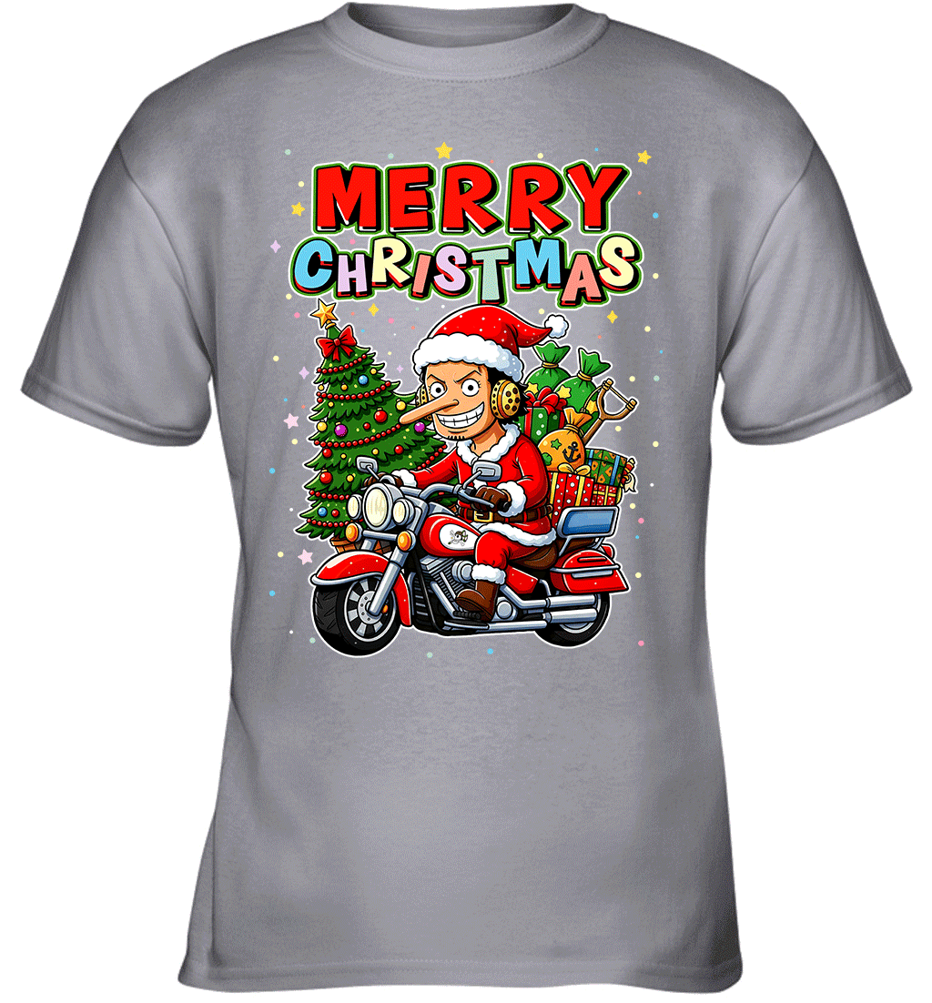 Chopper Merry Ride – One Piece Christmas Graphic T-shirt