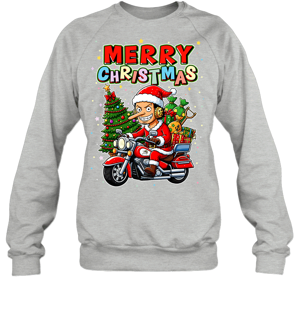 Chopper Merry Ride – One Piece Christmas Graphic T-shirt