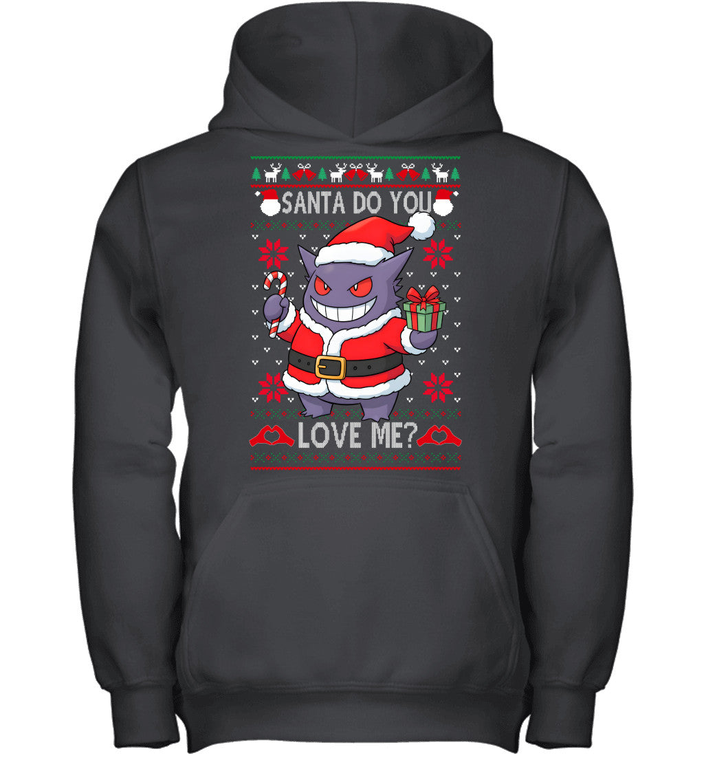 Gengar Pokemon Santa Do You Love Me Ugly Christmas T-Shirt